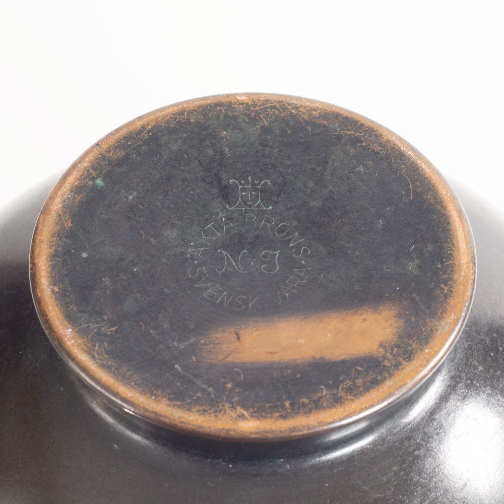 Nilsson & Johansson, Sweden, bronze art-deco vase L3648
