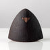 Antje Wiewinner, Germany, unique stoneware triangular form with brown glaze K2809