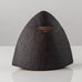 Antje Wiewinner, Germany, unique stoneware triangular form with brown glaze K2809