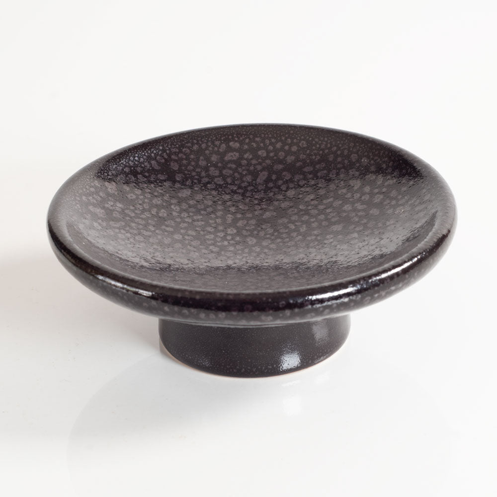 Barbara Stehr, Germany, raised stoneware dish with glossy purple glaze, H1624