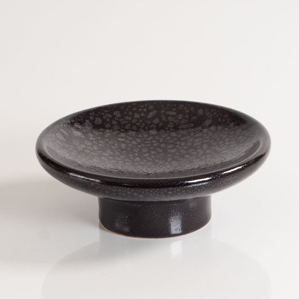 Barbara Stehr, Germany, raised stoneware dish with glossy purple glaze, H1624