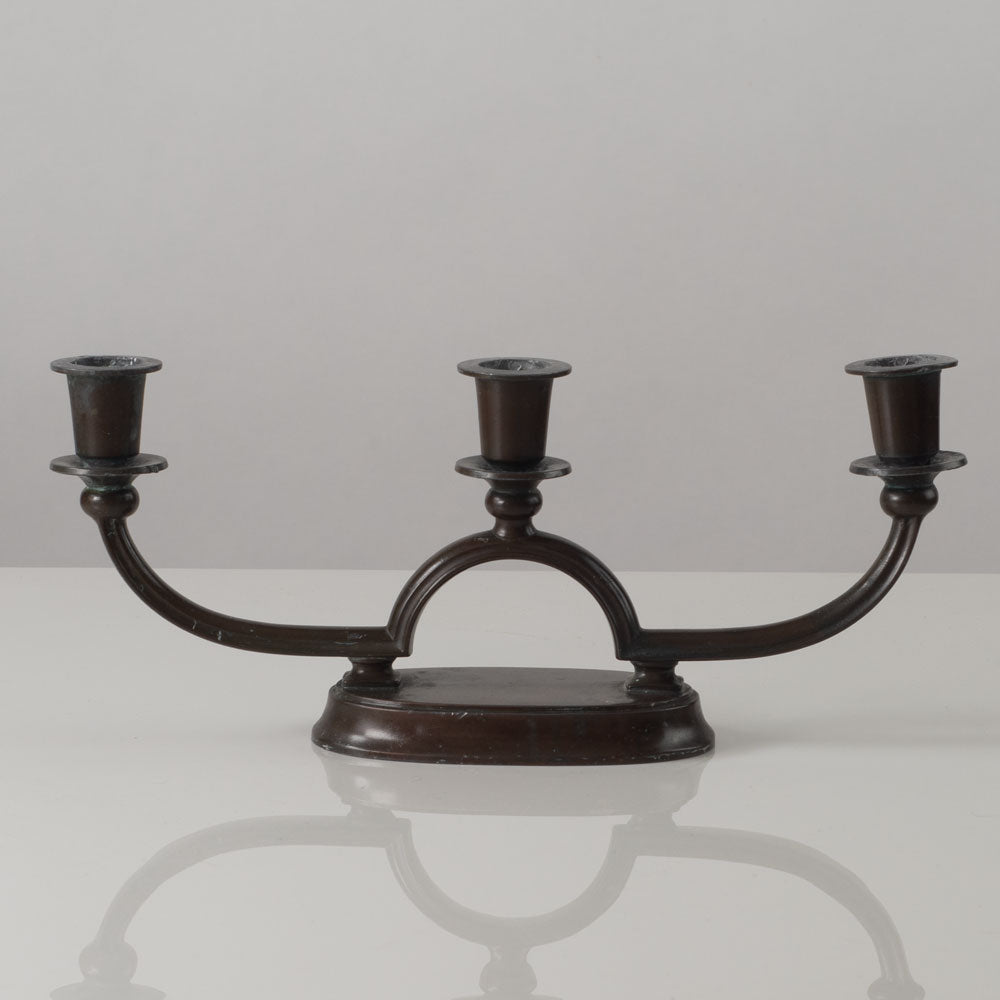 Just Andersen, Denmark, Disko metal candelabra K2847