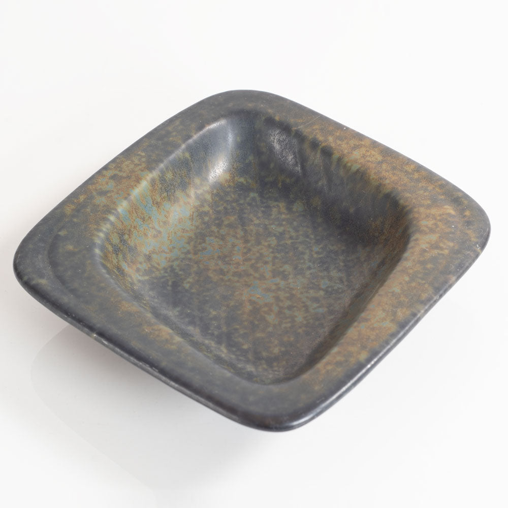 Gunnar Nylund for Rörstrand, Sweden, ceramic dish with blue and green glaze L3382