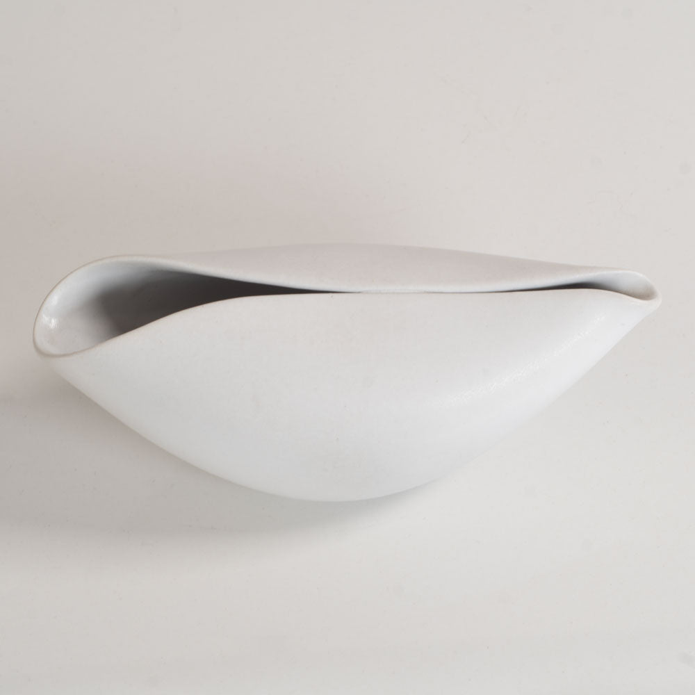 Stig Lindberg for Gustavsberg, porcelain "Veckla" pitcher with matte white glaze L3641