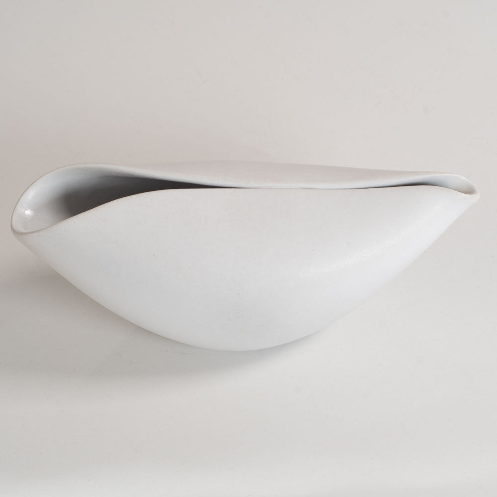 Stig Lindberg for Gustavsberg, porcelain "Veckla" pitcher with matte white glaze L3641