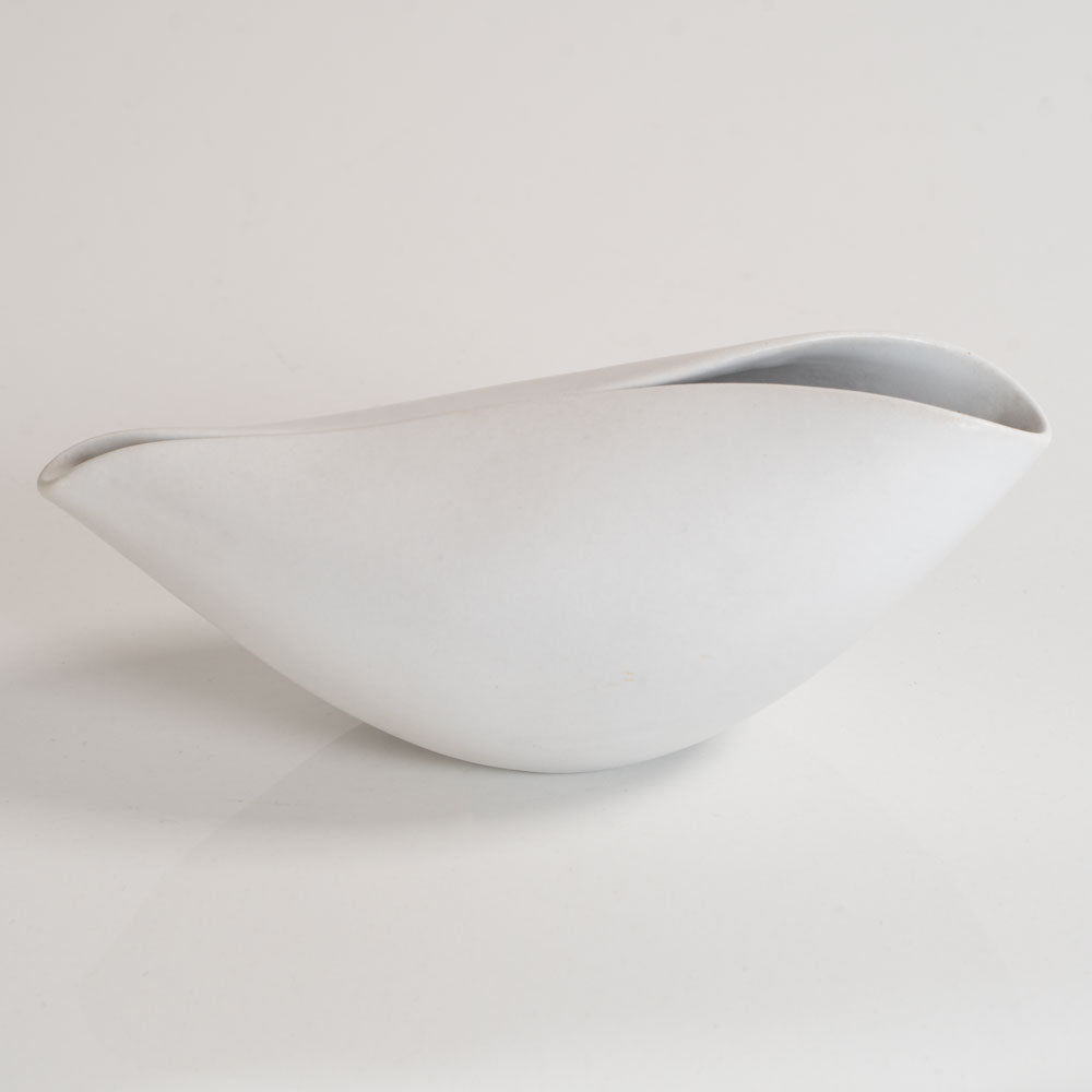 Stig Lindberg for Gustavsberg, porcelain "Veckla" pitcher with matte white glaze L3641