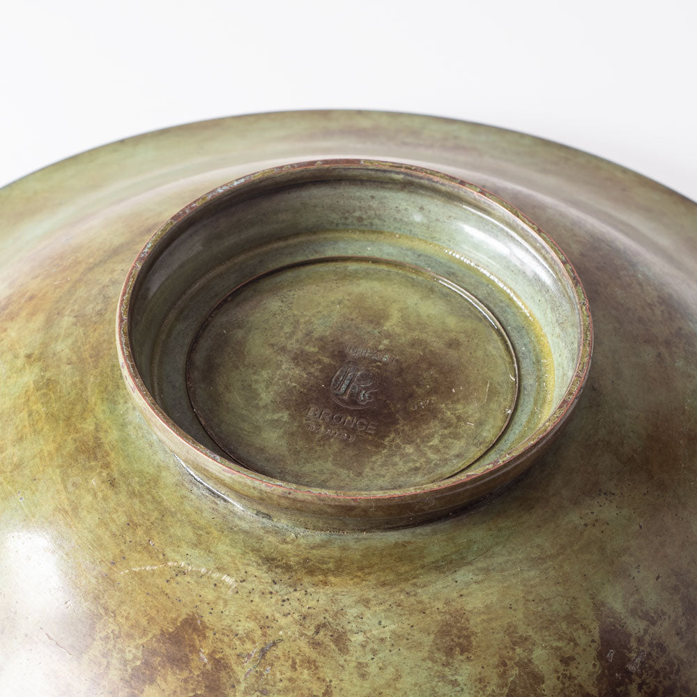 Aegte Ildfast, Denmark, inlaid bronze bowl K2393