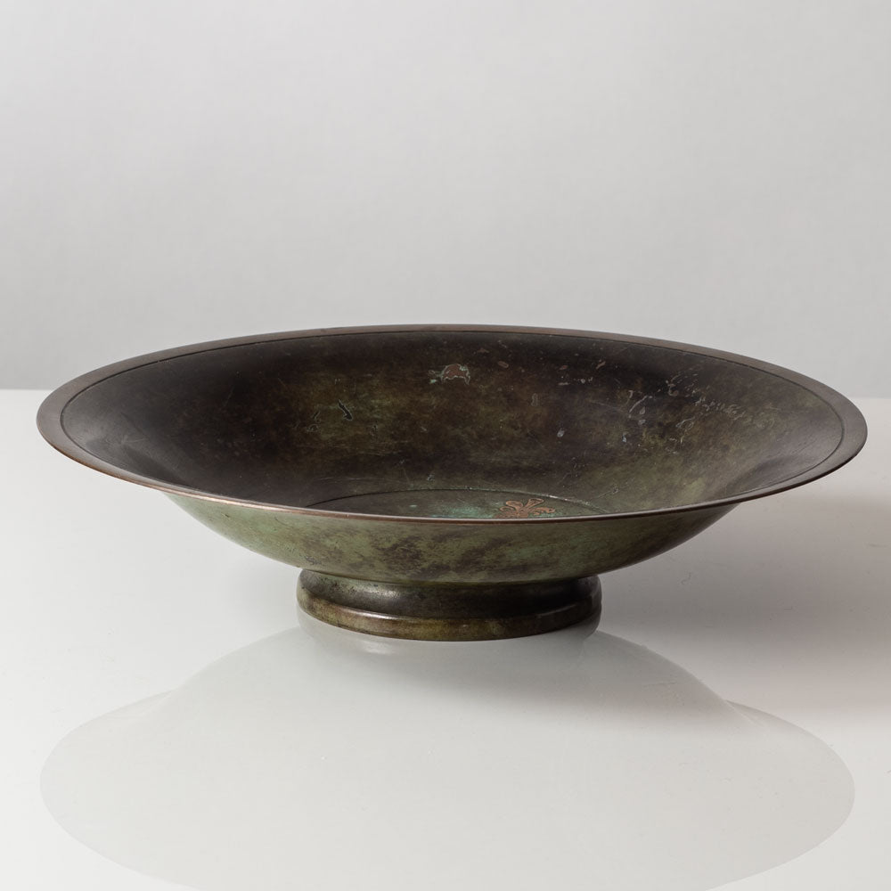 Aegte Ildfast, Denmark, inlaid bronze bowl K2393