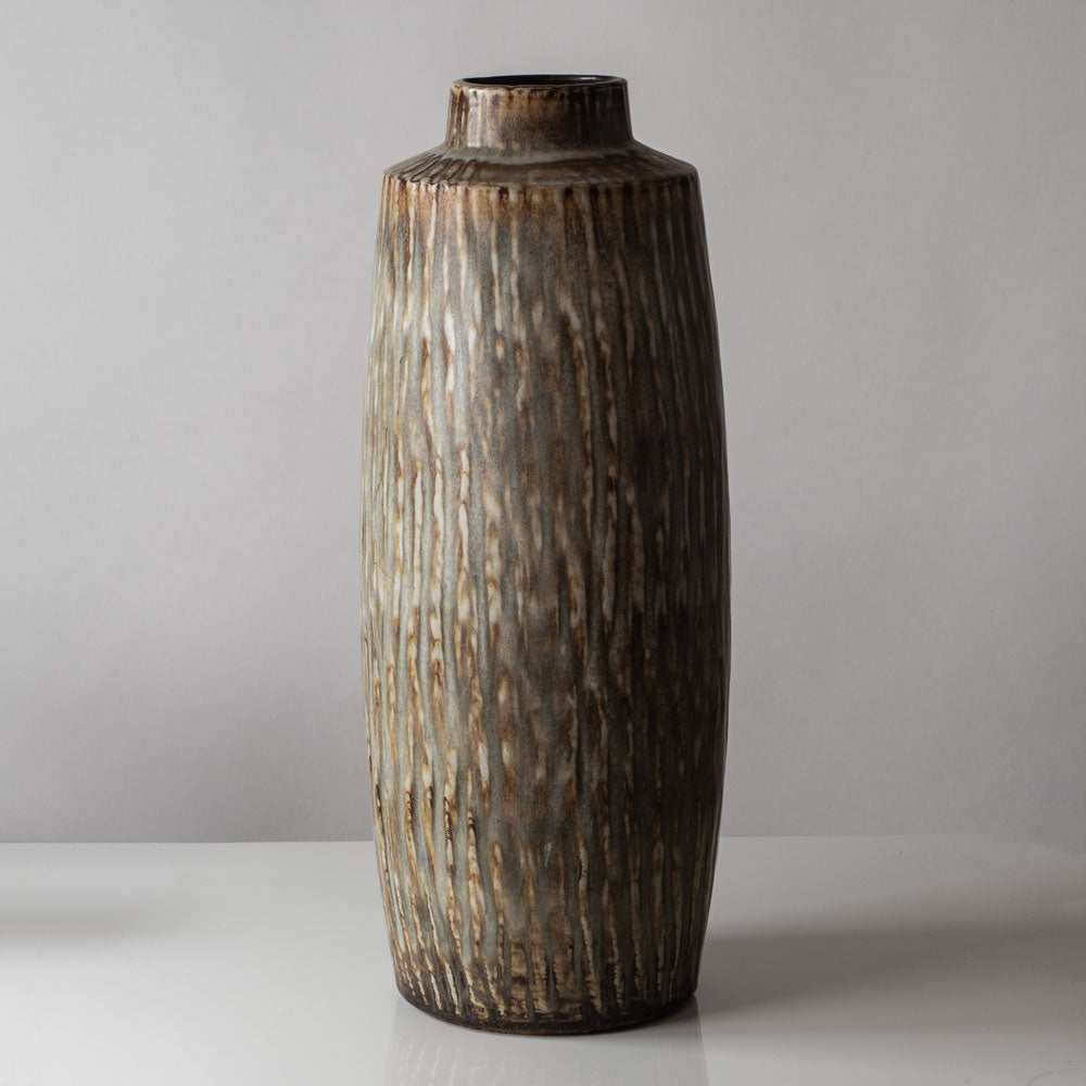 Gunnar Nylund for Rörstrand, monumental stoneware vase K2839