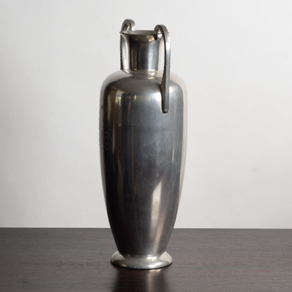 L & L (Loij & Lindbladh), Sweden, large handled pewter urn L3685