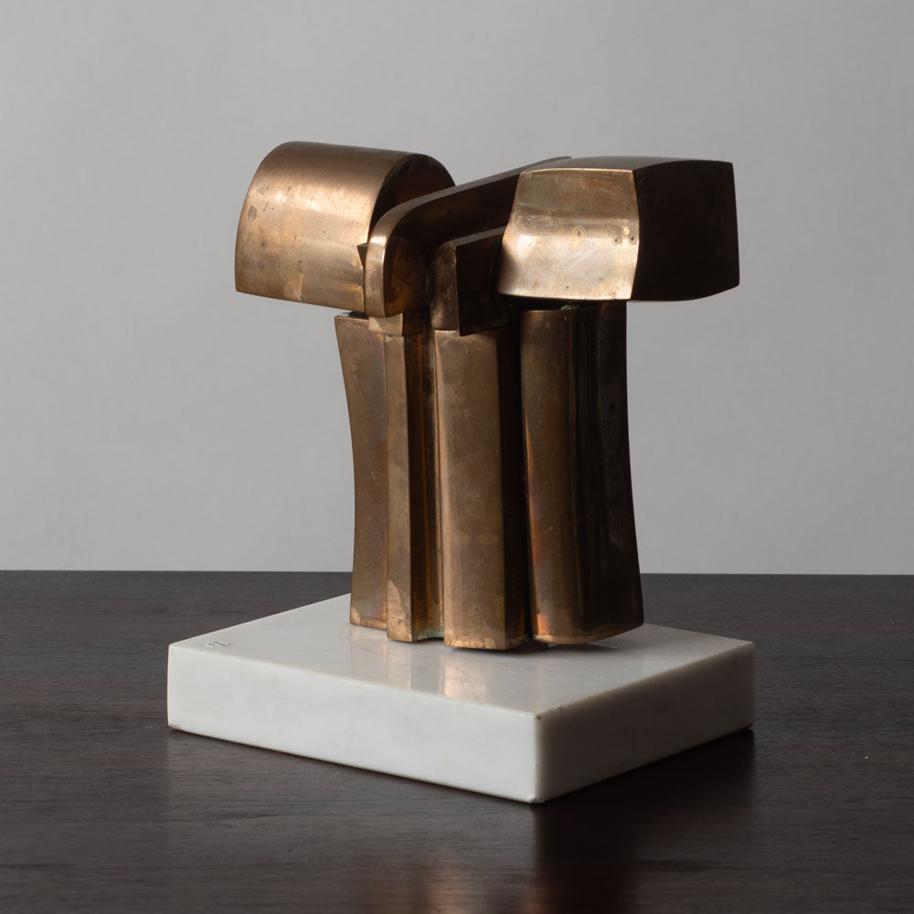 José Luis Sánchez, Spain, bronze sculpture on marble base J1099