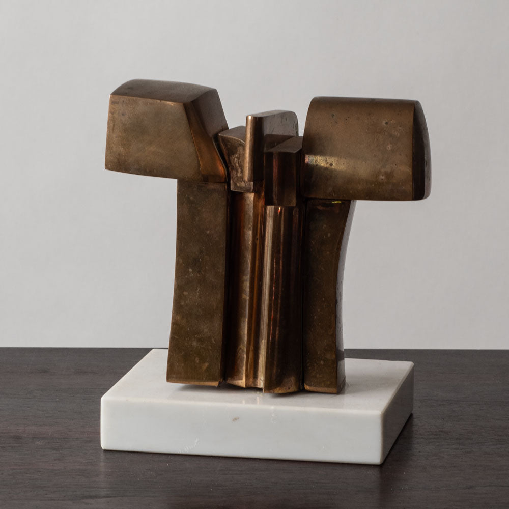 José Luis Sánchez, Spain, bronze sculpture on marble base J1099