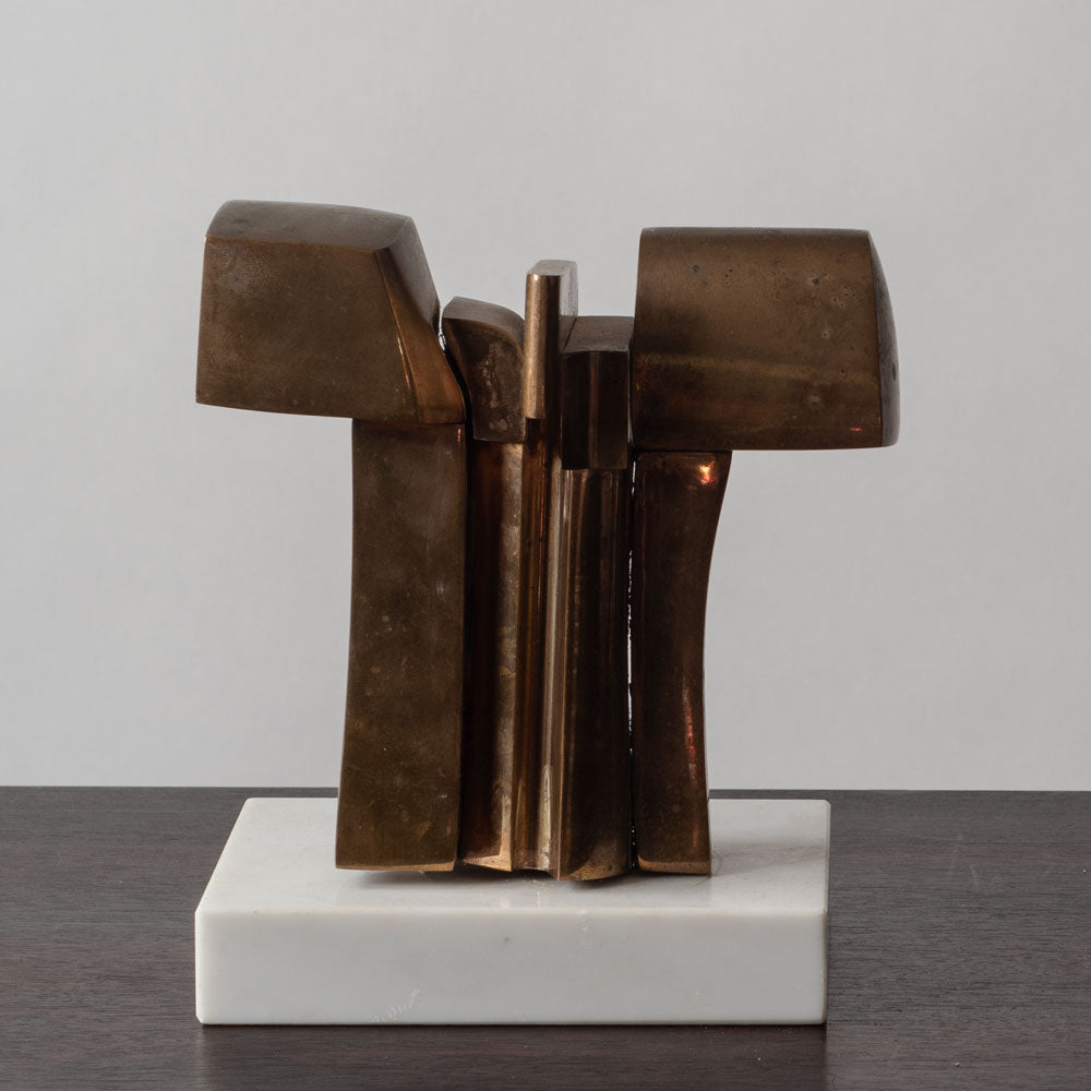 José Luis Sánchez, Spain, bronze sculpture on marble base J1099