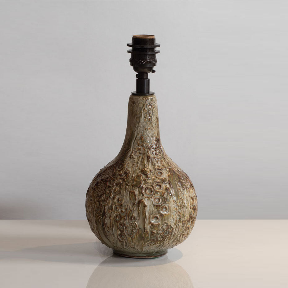 Jorgen Mogensen, Denmark, stoneware lamp with Sung glaze M4281