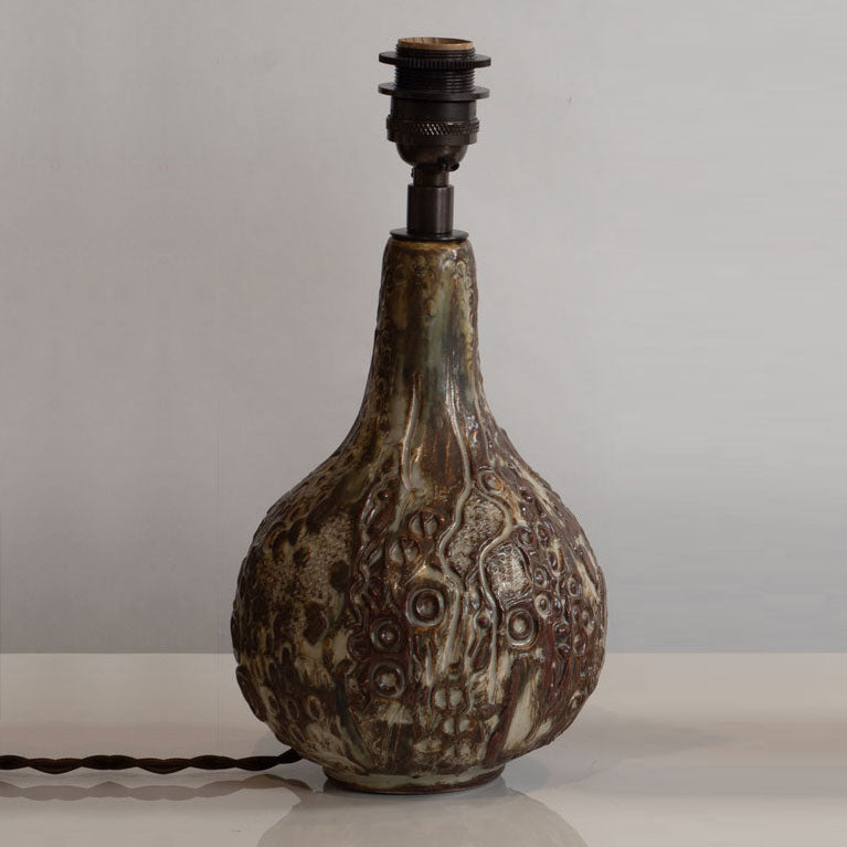 Jorgen Mogensen, Denmark, stoneware lamp with Sung glaze M4280