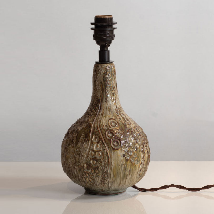 Jorgen Mogensen, Denmark, stoneware lamp with Sung glaze M4281