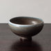 Berndt Friberg for Gustavsberg, Sweden, unique bowl with blue and gray haresfur glaze K2919