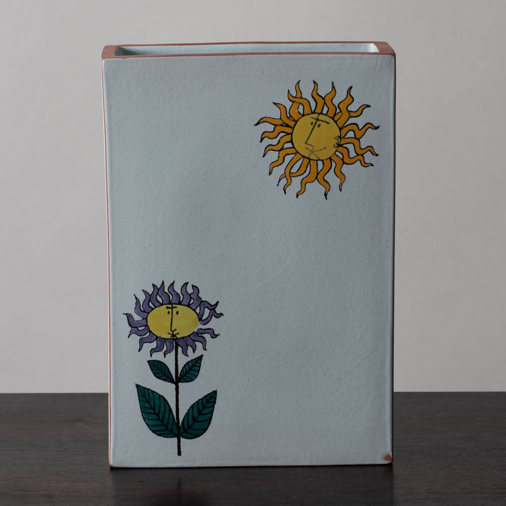 Stig Lindberg for Gustavsberg, Sweden,  "Karneval" earthenware vase K2584