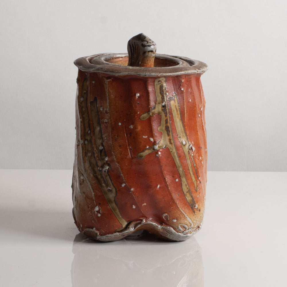 Group of vessels with soda glazes by Ruthanne Tudball, UK