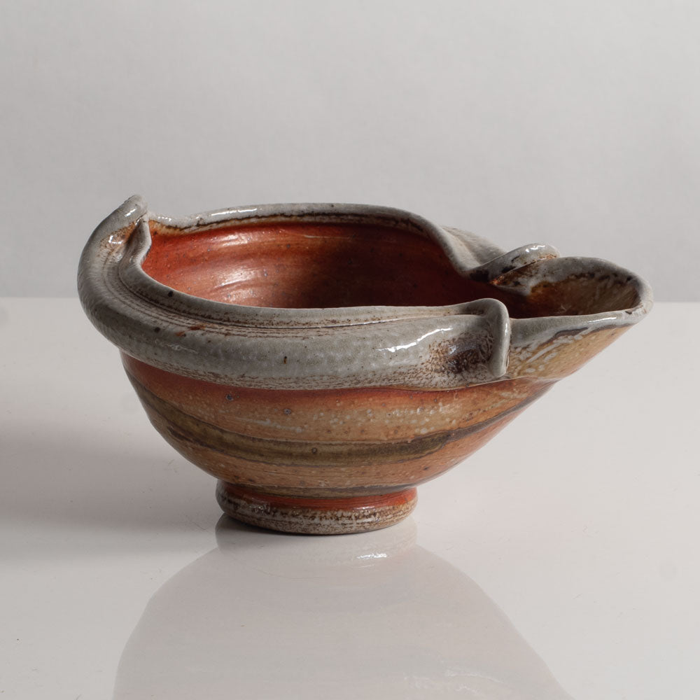 Group of vessels with soda glazes by Ruthanne Tudball, UK