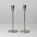 Piet Hein, Denmark, "Venus" pair of stainless steel candlesticks L3120