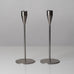 Piet Hein, Denmark, "Venus" pair of stainless steel candlesticks L3120