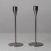 Piet Hein, Denmark, "Venus" pair of stainless steel candlesticks L3120