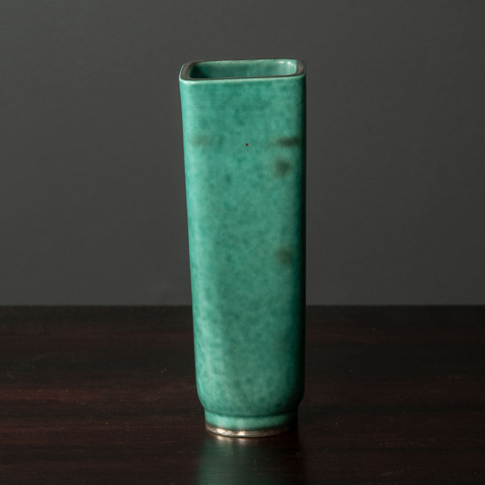 Wilhelm Kåge for Gustavsberg, Sweden, "Argenta" vase with fish illustration H1551