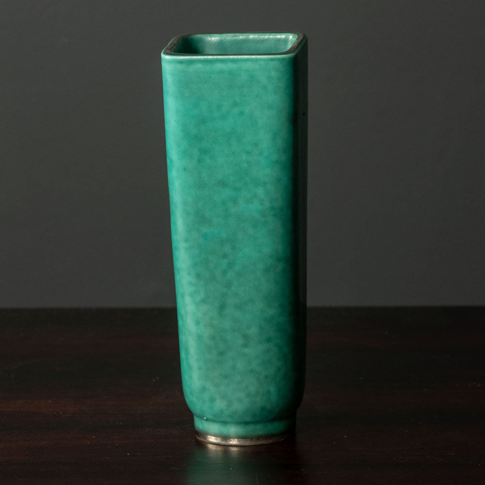 Wilhelm Kåge for Gustavsberg, Sweden, "Argenta" vase with fish illustration H1551