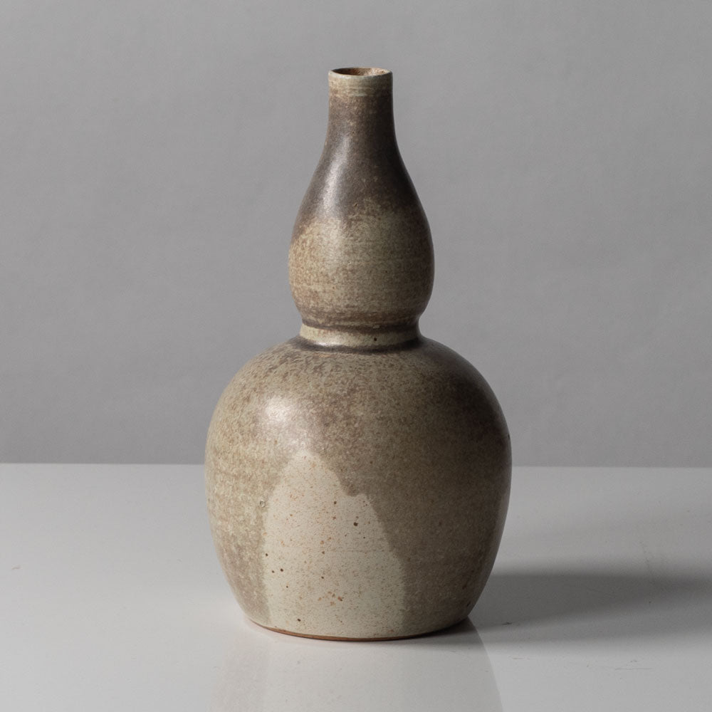 Patrick Nordstrom for Royal Copenhagen, Denmark, unique double gourd vase with matte crystalline glaze L3223