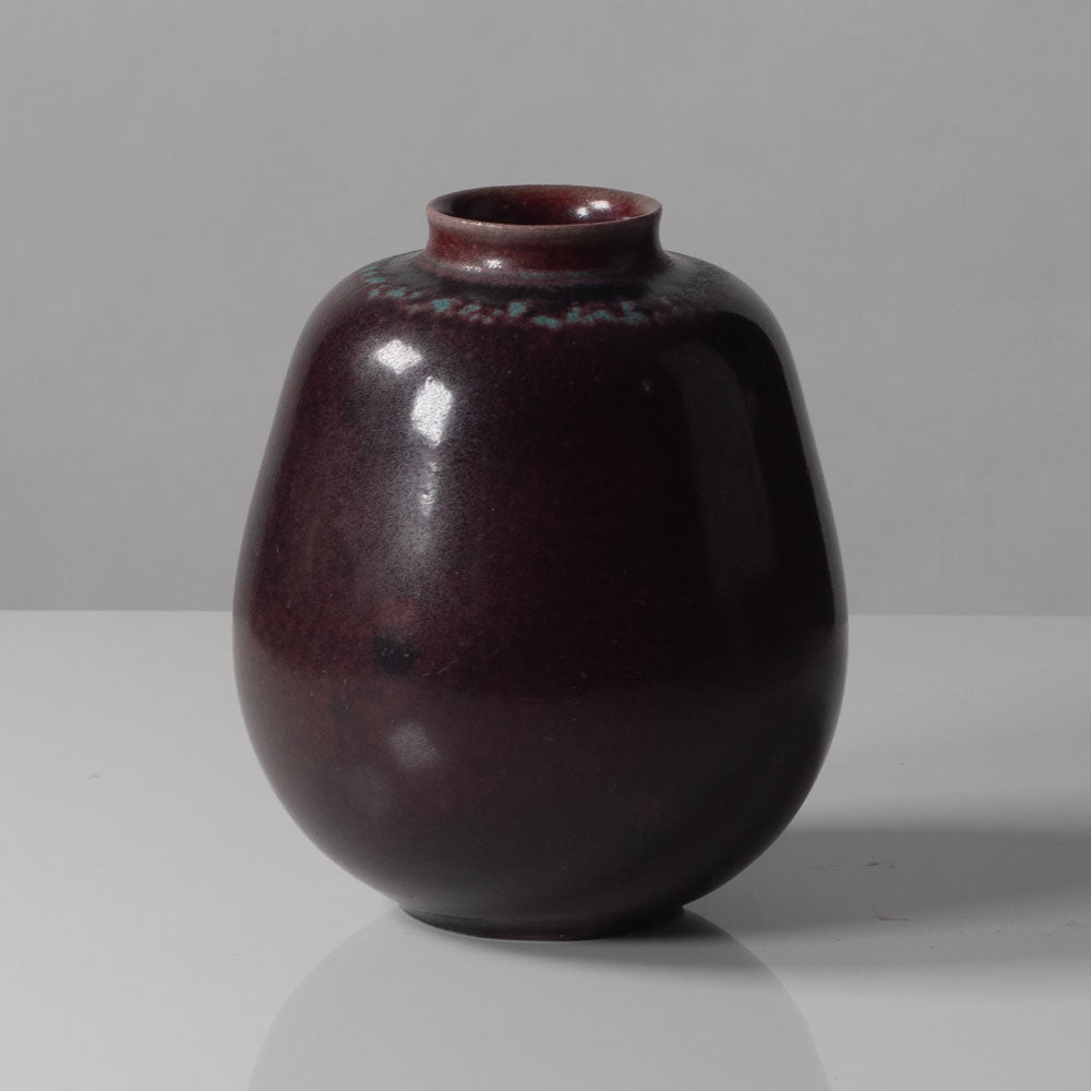 Kresten Bloch for Royal Copenhagen, vase with oxblood glaze L3066