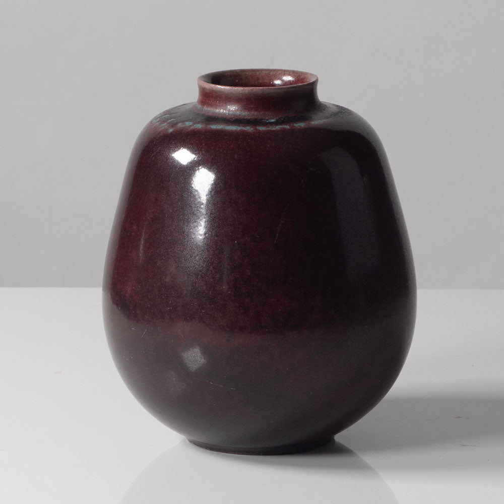 Kresten Bloch for Royal Copenhagen, vase with oxblood glaze L3066