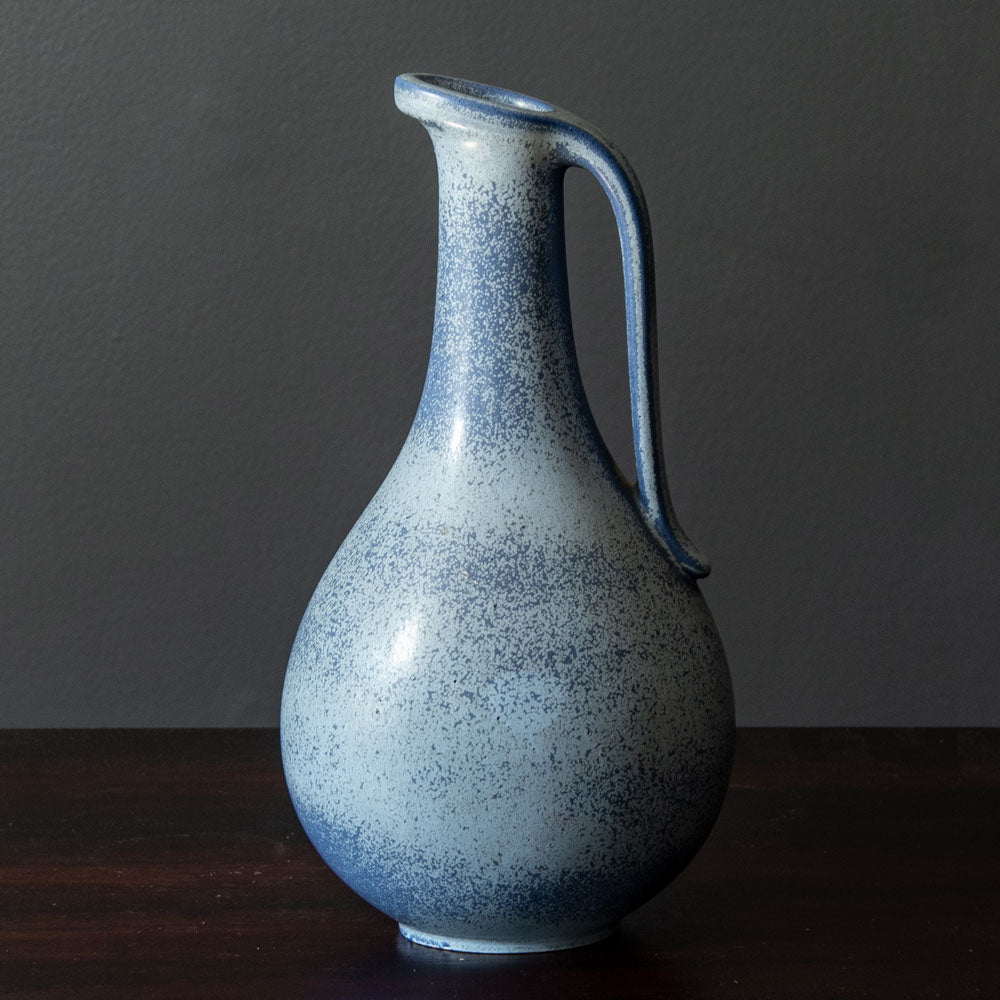 Gunnar Nylund for Rörstrand, Sweden, jug with matte blue glaze J1085