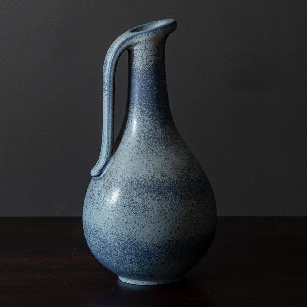 Gunnar Nylund for Rörstrand, Sweden, jug with matte blue glaze J1085