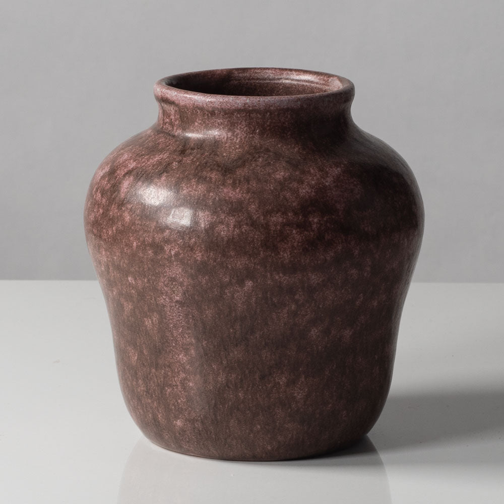 Patrick Nordstrom, own studio, Islev, Denmark, vase with pink and brown glaze K2471