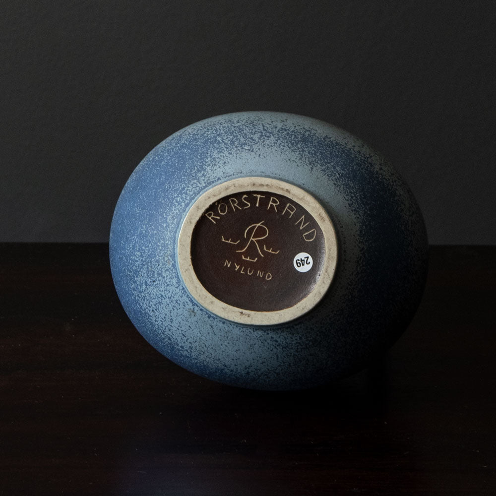 Gunnar Nylund for Rörstrand, Sweden, jug with matte blue glaze J1085