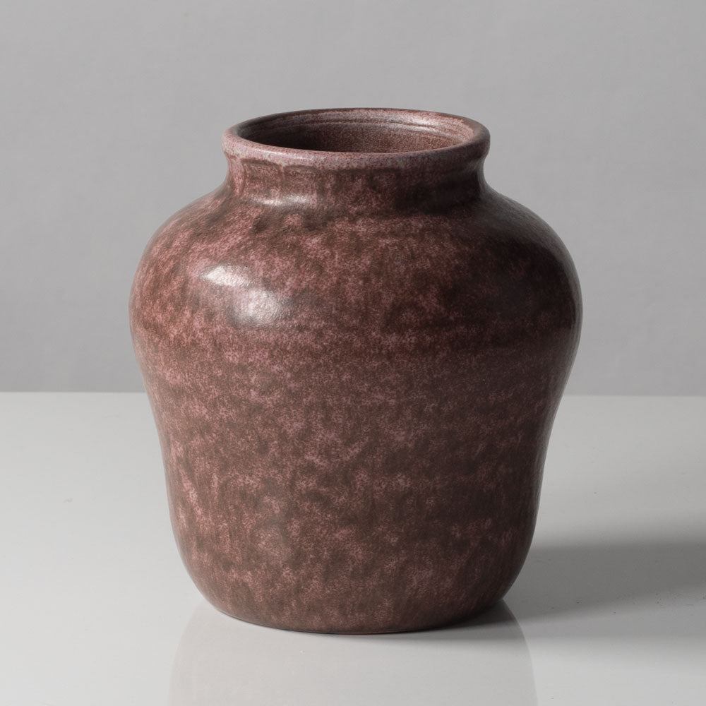 Patrick Nordstrom, own studio, Islev, Denmark, vase with pink and brown glaze K2471
