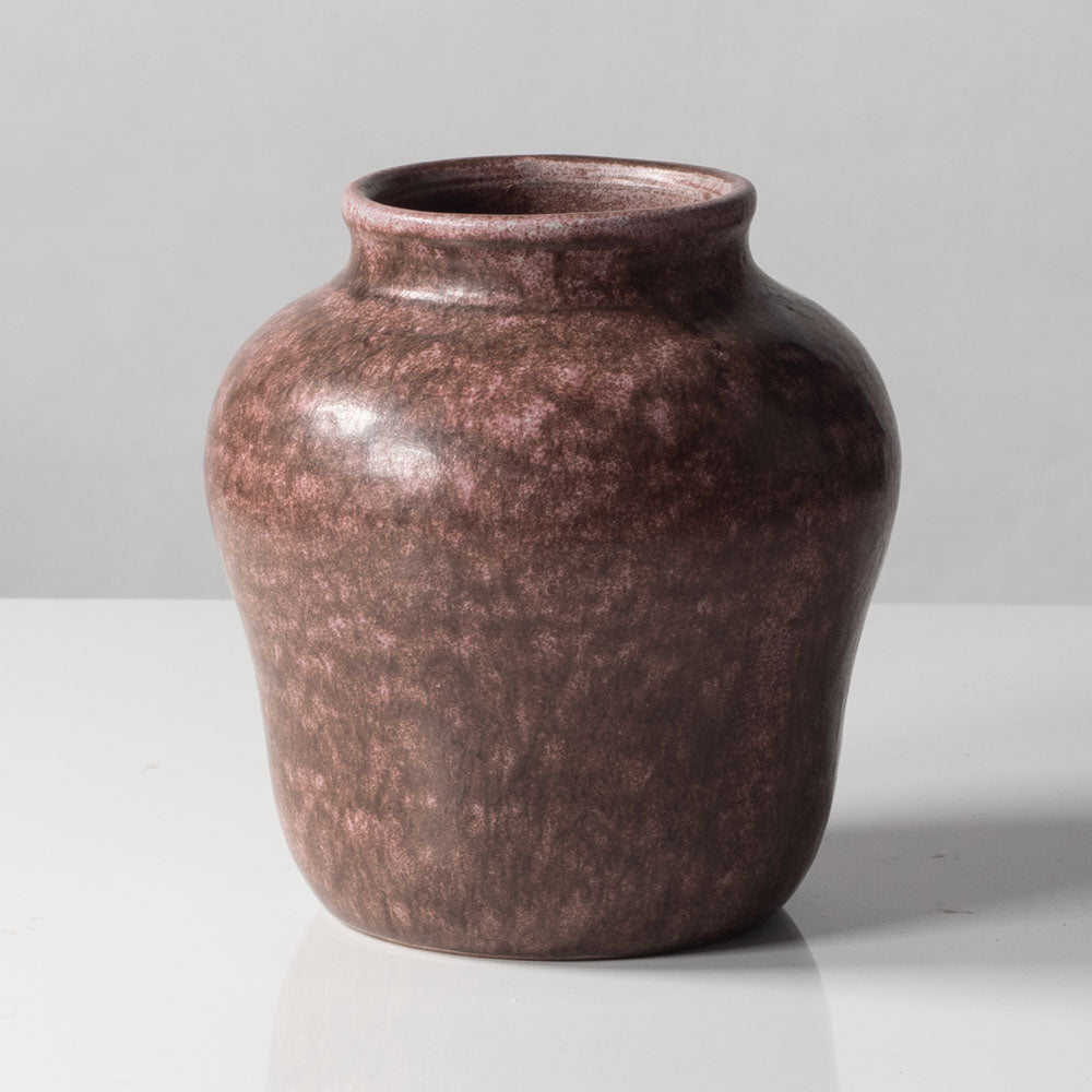 Patrick Nordstrom, own studio, Islev, Denmark, vase with pink and brown glaze K2471