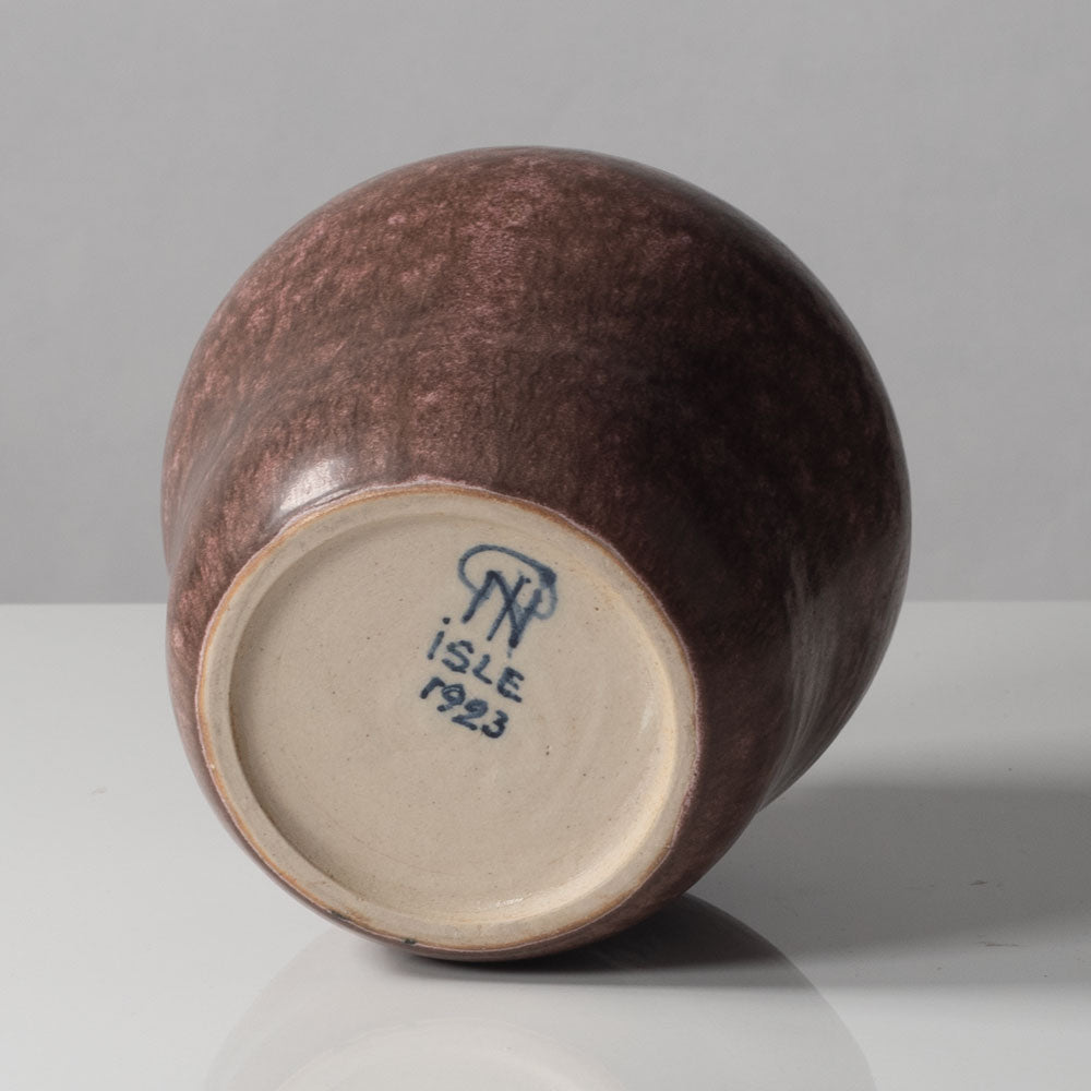 Patrick Nordstrom, own studio, Islev, Denmark, vase with pink and brown glaze K2471