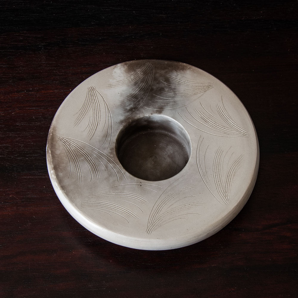 Antonia Salmon, UK, burnished ceramic candleholder H1194