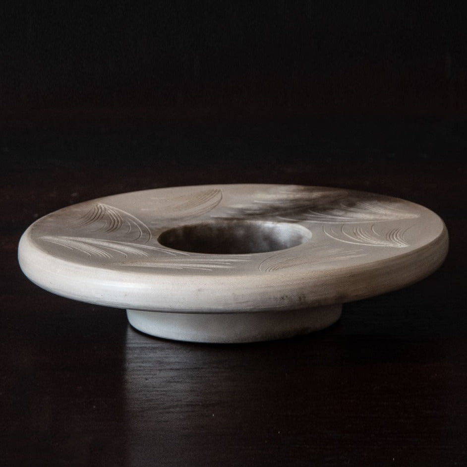 Antonia Salmon, UK, burnished ceramic candleholder H1194