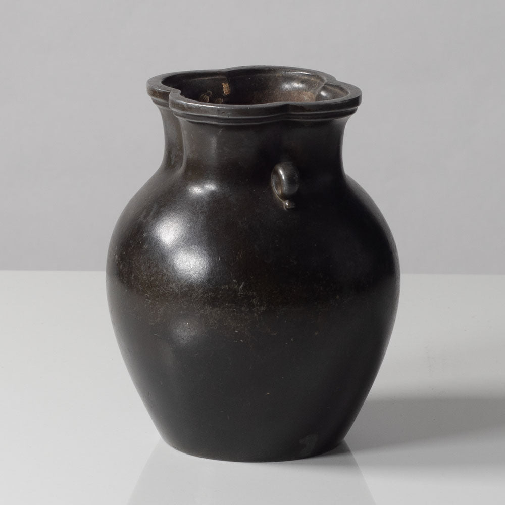 Just Andersen, Denmark, vase in disko metal L3219