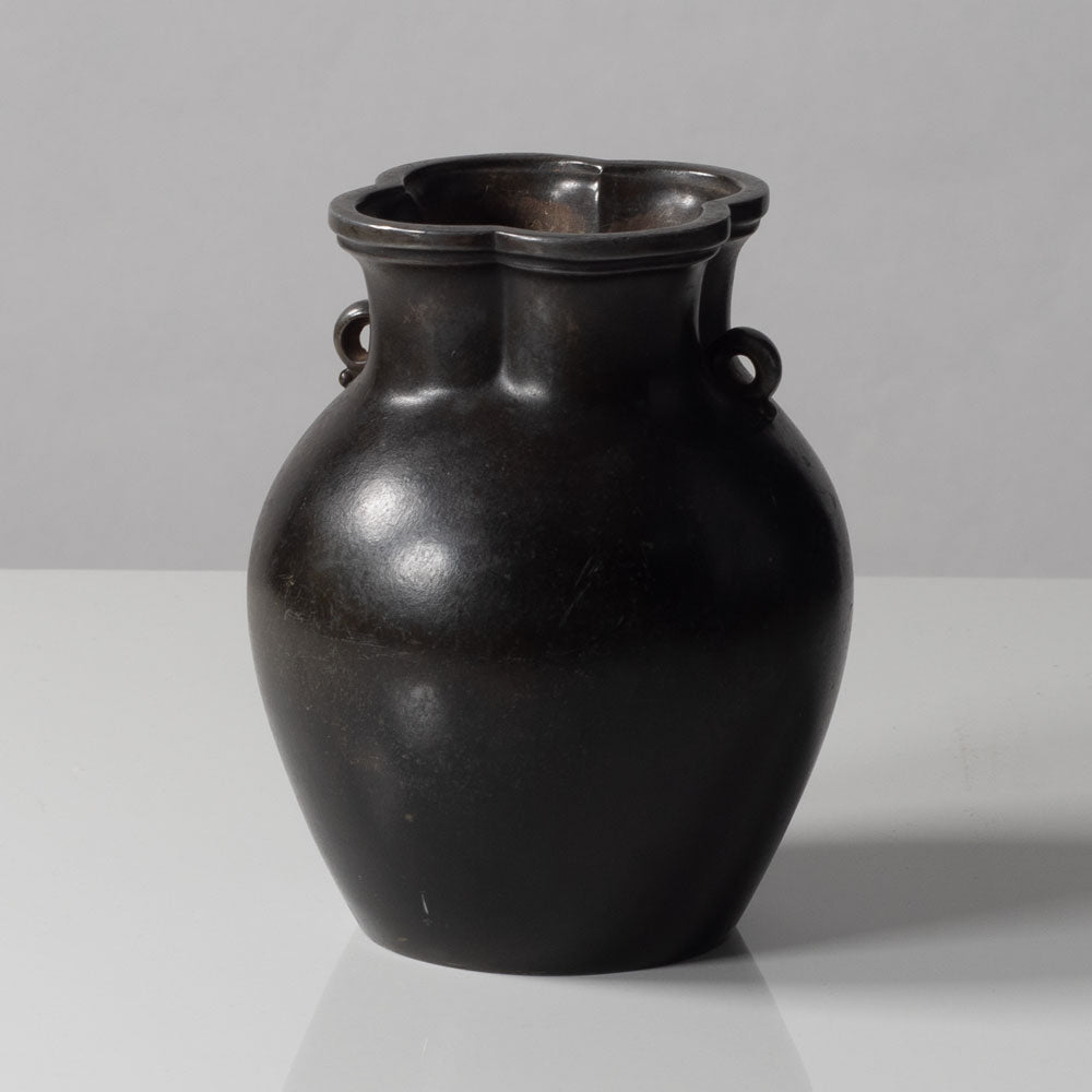 Just Andersen, Denmark, vase in disko metal L3219