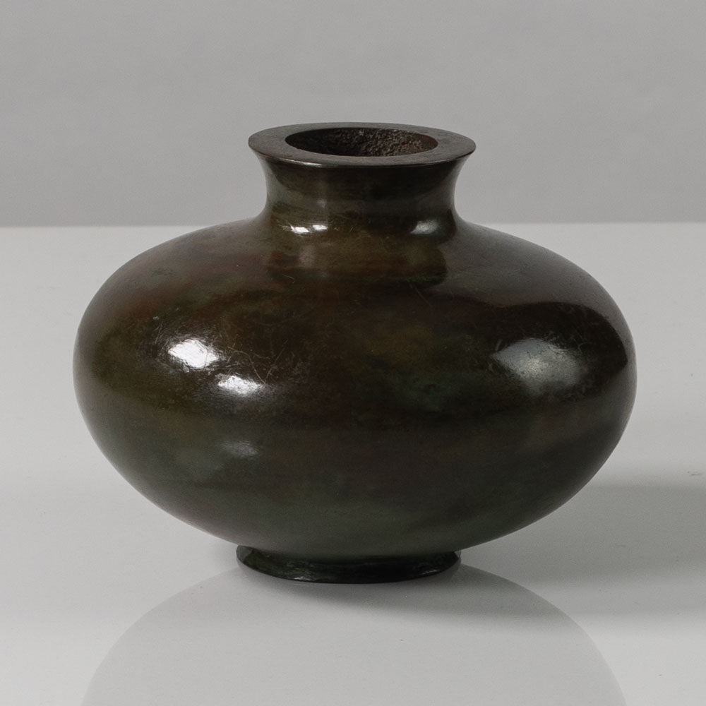 Sune Backstroms, Sweden, small bronze vase  L3229