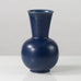 Erich and Ingrid Triller for Tobo, Sweden, unique stoneware vase with matte blue glaze K2594