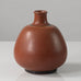 Erich and Ingrid Triller for Tobo, Sweden, unique stoneware vase with matte reddish- brown glaze G9463