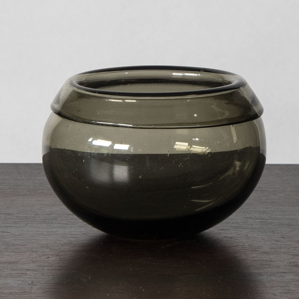 Timo Sarpaneva for Iittala, Finland, gray glass bowl J1145