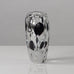 Vicke Lindstrand for Kosta, Sweden, clear glass vase with black spots L3205