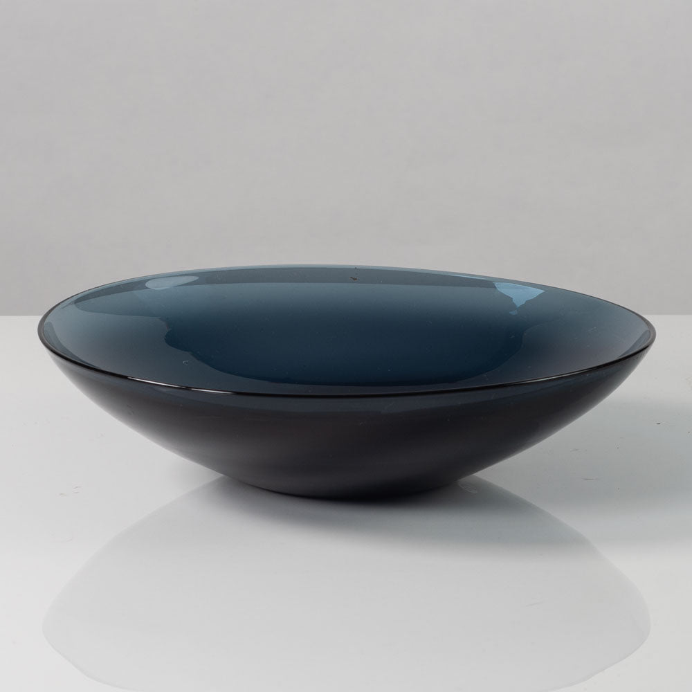Timo Sarpaneva for Iittala, Finland, blue glass bowl L3208