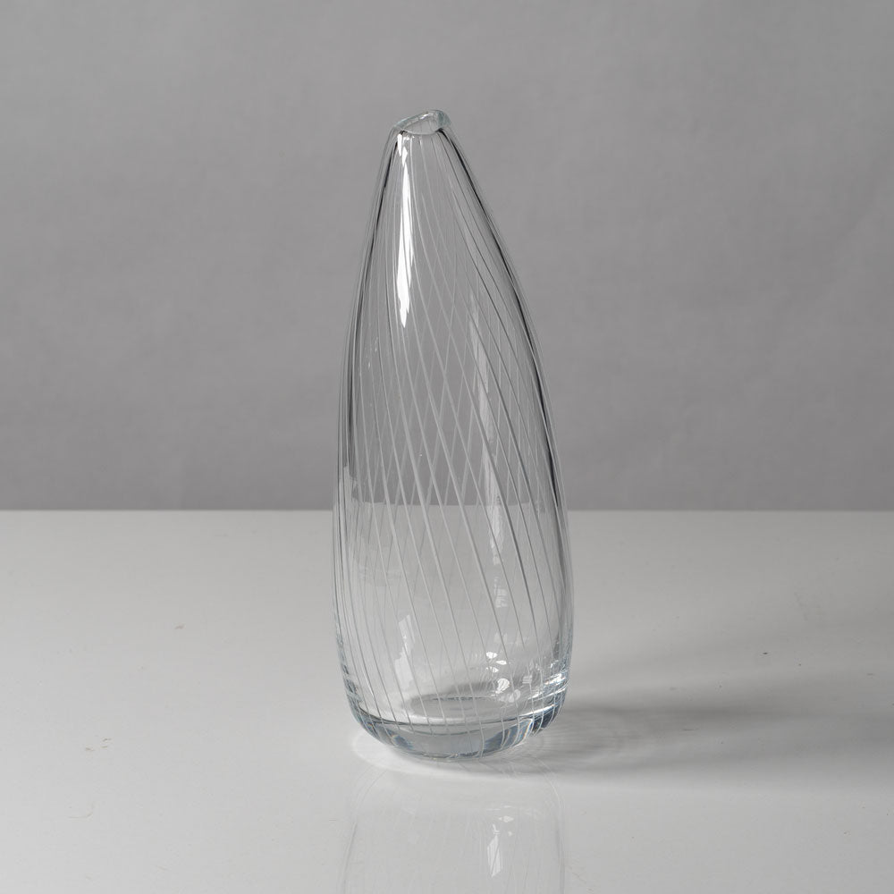Tapio Wirkkala for Iittala, Finland, engraved glass vase J1673